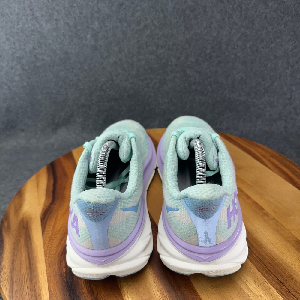 Hoka Clifton 9 Womens Running Shoes Sz 9.5B Sunlit Ocean Lilac Mist 1127896 - Picture 8 of 13